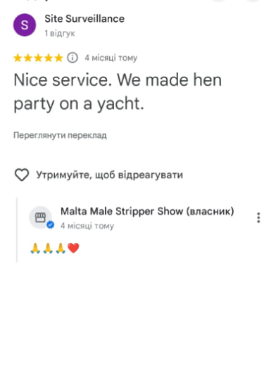 Hen party review Malta screenshot